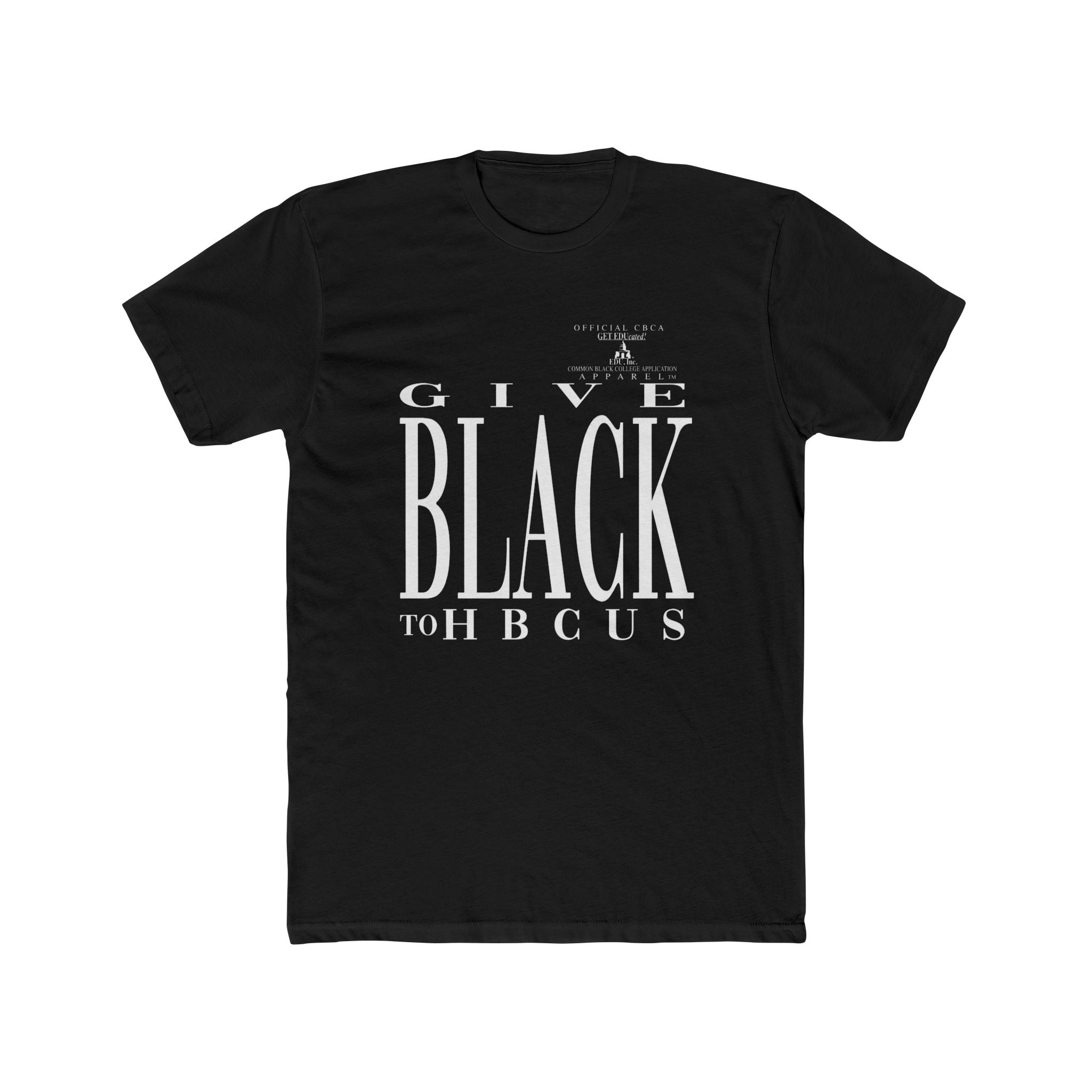 White Cotton Crew Tee — Minimal Blank Template Shirt